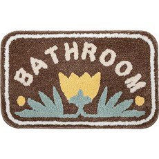 花朵圖案廁所浴室地板吸水地墊, 16款