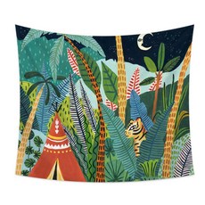 大型插畫織物海報, 露營