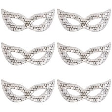 LivingDA 奢華眼罩, 1個, 亮片銀色