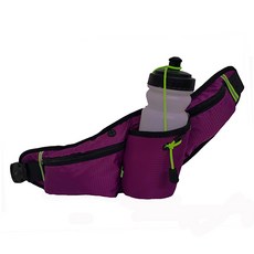 運動 健身 防水 登山 跑步 慢跑 自行車 腰帶 腰包, 紫色