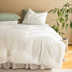 HELLOSLEEP 擁抱有機純棉換季薄被, 白色