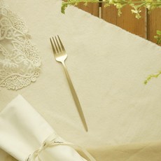 놋향 방짜유기 로얄 커트러리 양식 포크, 골드, 1개