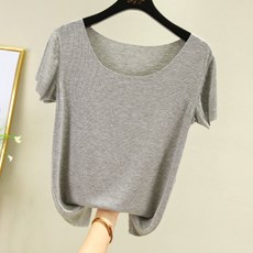 알로데 여성용 라테아 펄 모달 반팔티셔츠