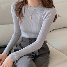 LUNA GIRL 女款 Somit 修身羅紋針織衫
