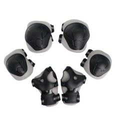 LARGO 孩童腳踏車護膝護碗組, 灰色