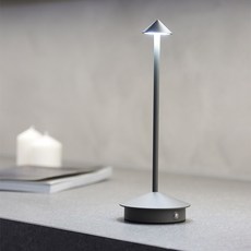 원하 LED 2W 베르트 충전식 삼색변환 스탠드, 그레이
