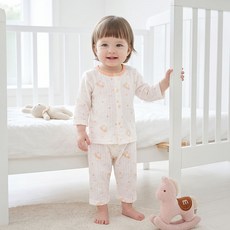 艾特蘭 新生兒純棉七分袖家居服套裝