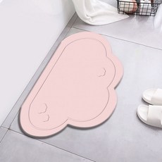 PEONIST 簡約雲朵地墊, 粉紅雲朵, 1個