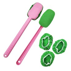 附手柄自助搓澡棒 2入 + 補充包 3入組, 隨機出貨, 1套, 5入