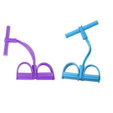 彩色瑜珈帶健身器材伸展踏板彈力帶 2件組, 看天空