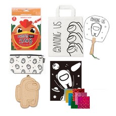 minhwashop 民俗畫店歐蒙土製作+布藝蠟筆8色套組, 隨機發貨（鉛筆盒、環保袋、鋁箔藝術、花木、風扇）