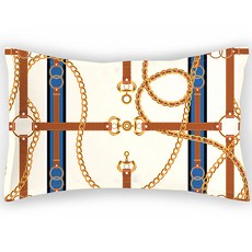 마켓에이 럭셔리 골든 체인 베개 커버 벨벳