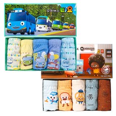 CL STORY 男孩童小巴士TAYO三角內褲 5入+天才麵包理髮師三角內褲 5入