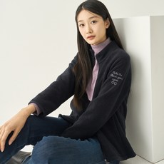 지센 여성용 에센셜 멜란지 하이넥 플리스 점퍼 LSSFNA72