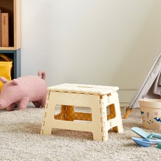 Modern House 縫隙全包覆簡易折疊椅 S 19cm, 1個, 香草奶油