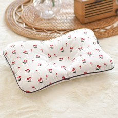 ahtty blanc 雙面一體式防扁頭枕, 1個, 清爽櫻桃