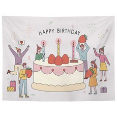 Happy Birthday裝飾掛毯, 16 型