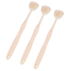 柔和色刮舌器 舌苔清潔器 白色, 3個