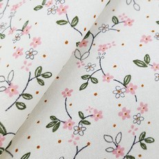 르우홈 대폭 20수 면 패브릭 원단, 하루의시작 핑크, 1개