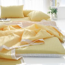 스코홈 여름 냉감 시어서커 양겹이불 + 4종 홑겹 요세트 요솜포함