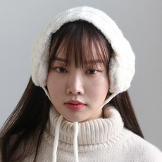 바비수 네라 꽈배기 니트 스트랩 귀도리