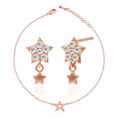 미니아트 심플스타 귀걸이 발지 2종 세트 RS404 + RS646