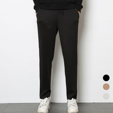 MANTOWN 男士日常柔軟舒適鬆緊帶西裝褲