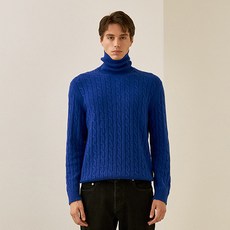 MAESTRO 男款麻花高圓領針織衫 MASW1D955