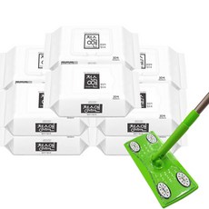 清潔推桿 + 清潔拖把 30 張 x 5p + 靜電布 30 張 x 5p 套組, 1套