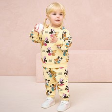 milkmile 迪士尼 兒童嬰兒 米奇米妮 上下裝套組