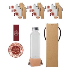 Square Dutch Pet 500 500ml + Alu 銀帽 + 貼紙 LB3M 套組, 10組