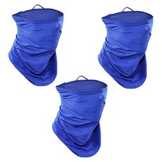 INCONTRO 防曬運動面罩, 藍色 細線款, 3件