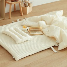 asomn 兒童用100支純棉分離式午睡被套組, 象牙白