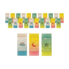 ibis 雙色橡皮擦 SP11148 3入組, 白藍、黃粉、薄荷綠, 8套