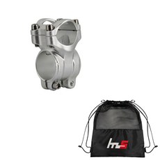 나야스타일 자전거 스템 25.4 x 35 mm + 전용 파우치 세트 CYYP-84-4PU, 실버(스템), 1세트