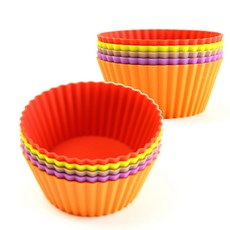 BERinG 矽膠迷你馬芬杯10入, 紅色,綠色,棕色,紫色,橘色, 2套