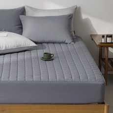SesaOnline Compose 絎縫床墊套, 炭灰色