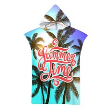 셀레네 썸머 후드 비치타월 75 x 110 cm, A06, 1개