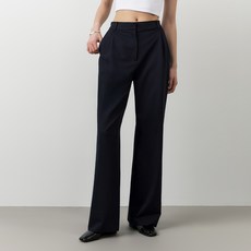 시티브리즈 여성용 링클 프리 베이직 원 턱 와이드 히든 밴딩 슬랙스 CTG3PT02