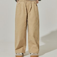 바브키즈 주니어 아동용 기모 코튼 와이드 팬츠