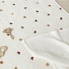 마롤로뜨 유아용 자수 누빔패드, 바니베어, 1개