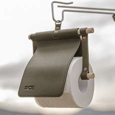 로티캠프 RCE 가죽 캠핑 휴지걸이, 카키, 1단, 1개