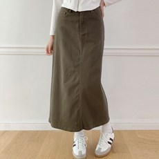 Planday 女款短款/中長款長度Kira棉質鬆緊長裙