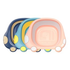 블럭마트 접이식 세수대야, 랜덤발송, 3개