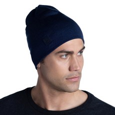 버프 미드웨이트 울 방한 비니, 나이트 블루 멜란지, 1개