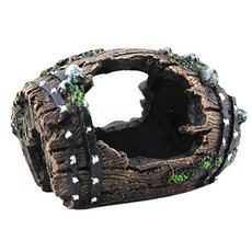 몬스펫 어항 빈티지 은신처 블랙, 1개