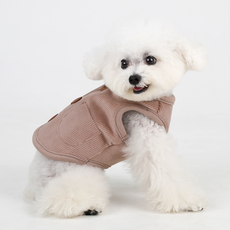 AMYLOVESPET 狗狗蜂蜜甜心背心, 米色, 1個