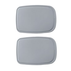 圓形優質矽膠砧板 2入, 灰色