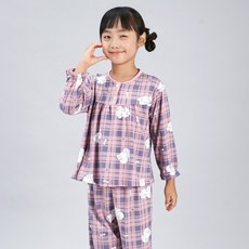 FOXCLUB 兒童系列 棉花糖蜜桃絨睡衣上下套裝