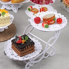 Dometopia 甜美雙層點心盤, 1個, 心形圓款